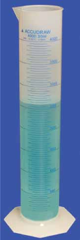 AccuDraw Polypropylene Laboratory Cylinder
