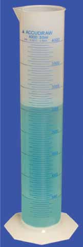 ACCUDRAW,4,000 ml,带刻度PP量筒